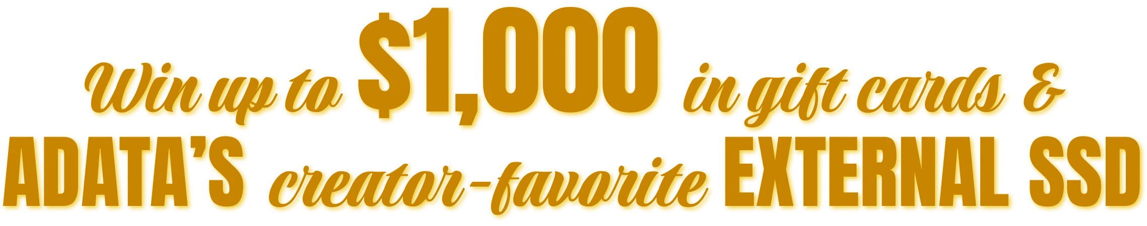 Win up to $1000 ADATA's creator favorite external SSD